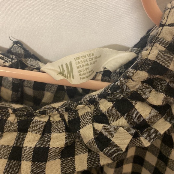 H&M Ruffled-Collar Gingham Dress - Picture 4 of 6